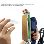 Kaasaskantav servaliistumismasin Reguleeritava temperatuuriga puidust PVC k&auml;sitsi servariba puidut&ouml;&ouml;tlemine isekleepuv servariba seade sinine