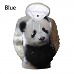 3D Cute Animal Panda Prinditud kapuutsid Meestele Laps Mood Naljakad T&auml;navar&otilde;ivad Kapuutsiga dressipluusid Unisex Talvised Harajuku R&otilde;ivad M