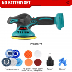 ONEVAN 21V elektriline autopoleerija juhtmeta autopoleerija 7000rpm reguleeritav juhtmevaba autopoleerija Makita 18V aku jaoks Without battery