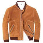 Kvaliteetne K&otilde;rge Meeste Vintage Veisenahast Suede Mootorratta Jakk Pikkade Varrukatega T&otilde;mblukuga Vabaaja Ehtne Nahast &Uuml;ler&otilde;ivas Kevadine S&otilde;jav&auml;e L&uuml;hike Jakk 4XL