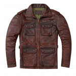 M65 nahkjakid, pikad vintage punased pruunid ehtsast lehmanahast meeste nahktagi taskud ehtsast nahast mantel S&uuml;gis 2XL