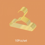 10tk V&auml;ike kuldne riidepuu Metalltraadist laste riidepuu Mini lemmikloomade riidepuu 15cm