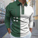 Polos&auml;rgid Meeste pikkade varrukatega 4 n&ouml;&ouml;biga prindi Uus meeste polos&auml;rk pikkade varrukatega lukuga T-s&auml;rk top XL