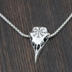 Retro isikup&auml;ra viikingite slaavi kompass Crow Skull ripatsiga kaelakeed meestele Trend Classic Rock and Roll Party ehteid kingitus kuld