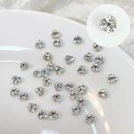 10 t&uuml;kki lame tagak&uuml;ljega klaasist k&uuml;&uuml;nte strasskivid kristallist v&otilde;lu k&uuml;&uuml;nte kunst lame tagak&uuml;ljega v&auml;&auml;riskivid 3D kaunistused s&auml;delev manik&uuml;&uuml;r DIY 4