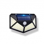 100 LED p&auml;ikeseenergiaga seinavalgusti k&otilde;ikidest k&uuml;lgedest helendav liikumisandur inimese induktsioon sisehoovi veekindlad trepid v&auml;lisseinavalgusti 100LED*1PC