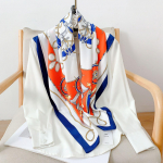 90CM Neli Aastaaega Ruudukujuline Suur Ruudukujuline Sall Luksuslik Dekoratiivne S&auml;rk Professionaalne Peapael Juuksepael P&auml;ikesekaitse Peapael 90*90cm