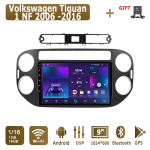 Android-autoraadio Volkswagen Tiguan 1 NF 2006 -2016 jaoks Multimeediapleier Peaseade Stereo GPS-navigatsioon BT WIFI 1+16GB 1+16GB,A