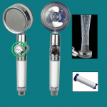 Turboventilaator vihmadu&scaron;ipea 360 p&ouml;&ouml;rlev veevoolu reguleerimine k&auml;eshoitav turbo&uuml;lelaaduriga r&otilde;hk Blue with filter cotton