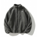 Hip Hop Talvine Fliisist Kohev Jakk Streetwear Harajuku Lukuga Mantel Meeste S&uuml;gis &Uuml;hev&auml;rvilised Kerged Jakid Must XXL hall