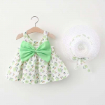 Suviste t&uuml;drukute armas varrukateta Sling Rainbow Print Kleit laste seelik 73 roheline