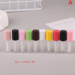 5 tk 1,5/3Ml mini plastikust t&uuml;hi l&auml;bipaistev huulel&auml;ige torupalsam meigipudeli konteiner kosmeetikakonteiner