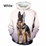 Uus Unisex Funny Dog 3D Prinditud armas kapuuts, Saksa lambakoera graafiline kapuutsiga pusa, pullover S