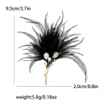 Loominguline isiksus vasest tsirkoonist sulgedest kimp pross peen naiste r&otilde;ivad pross, kaunistusn&otilde;el