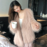 S&uuml;gisel ja talvel uus pesukaru karusnaha rebane karusnahast naiste keskmise pikkusega kasukas mood, noor stiil S