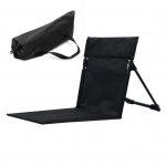 Outdoor Lazy Chair Kokkupandav matkatooli padi hoiukotiga Eemaldatav veekindel rannatool Kaasaskantav istmepadi matkamiseks ja grillimiseks must