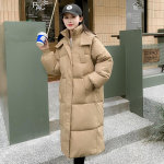 Naiste talveparka mantel Moodne lahtised naiste &uuml;ler&otilde;ivad Elegantsed mitmek&uuml;lgsed kapuutsiga naiste puuvillased polsterdatud jakid 3XL khaki
