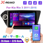 2 Din Android 12 Carplay autoraadio Kia RIO 3 jaoks 2011&ndash;2016 Multimeediumipleier 2din Stereo Navigation GPS 4G 8Core 2G+32G DVD peaseade 8 core 2GB+32GB