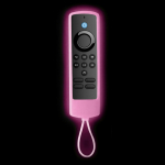 Silkoonist kaugjuhtimispuldi kate Alexa Voice Remote 2./3. p&otilde;lvkonna jaoks, Glow in the Dark Remote Case Alexa Voice Remote Lite'i jaoks sinine