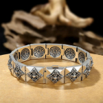 Kuue t&auml;hem&auml;rgiga mantra Trendikas King Kong Stick Korea v&auml;ljaandega k&auml;ev&otilde;ru meestele Trendikas meeste lihtne 1,5 cm laius 19CM h&otilde;be