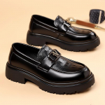 MoodBriti veisenahast platvormkingad meestele Mood Pehme tallaga &auml;rimeeste kleit Kingad Disainer Kevad-s&uuml;gis Luksuskingad meestele 38