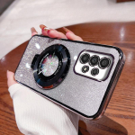 Gradient-Glitter Stand Case Samsung Galaxy A16 A06 A26 A36 A56 A15 A14 A25 A24 A23 A35 A34 A32 A22 A52 A72 A54 pehme kate A06 must