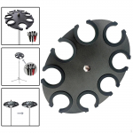 Multi Microphone Holder Mic Desk Mount Stage Organizer Display Holds up to 8 Mics Accessories