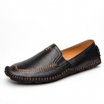 Ehtsad nahast meeste mokassiinid Mugavad libisevad s&otilde;idujalatsid Mokassiinid Meestele Suurused 47+ Itaalia Vabaaja &Auml;rijalatsid Lamedad k&otilde;ndimisjalatsid 38 must