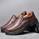 Moodsad Ehtsa Nahast Vabaaja Meeste Kingad paelad libisemiskindlad Meeste Mokassiinid Mugavad Jalutuskingad K&otilde;ikjale Sobivad Meeste Matkakingad Matkamiseks Kingad 38 must