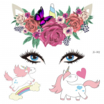 Lastepeo n&auml;omeik t&auml;toveeringuga kleebis Merineitsi Loomade l&otilde;bus Ajutine t&auml;toveeringuga kleebis veetransfer 1tk