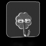 T&auml;iustatud &otilde;mblusteta kleepuva kihiga plaadiklamber: Lohisevaba mulgustamiskapi vaheseina tuginurk ja nael. 6*6 transparent thin plum blossom hook