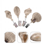 4tk Chic Sea Shell laudlina raskused ripatsiklambrid aknale korduvkasutatavad laudlina kaalukatted kompaktsed dekoratiivsed mere&auml;&auml;rsed 7.00X4.00X2.00CM
