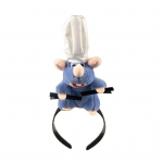 Cooking Mouse King peapael 2 klambriga Kerge pl&uuml;&uuml;sist hiire juuksepael Libisemisvastane t&auml;idisega loomakarva aas Naiste T&uuml;drukute Juukseaksessuaarid Peakatted