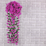 Violetne kunstleht vanik viinapuu v&otilde;ltslillede seinaripp Orhideelillede pulmapidu Kodukaunistus roosa punane v&auml;rv