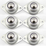 6 tk. Universaalsed terasest kuulrattad 360&ordm; p&ouml;&ouml;ratav kandev&otilde;ime 40 naela kodumasin