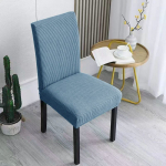 Jacquard s&ouml;&ouml;gitooli kate Spandex elastne veniv pika seljatoega tooli &uuml;mbris toolide jaoks K&ouml;&ouml;k Hotell Pulmabankett 1 piece j&auml;rve sinine v&auml;rv