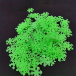 50 tk luminestseeruvad lumehelbega seinakleebised, mini Christmas Snowflake Star helendavad laeseinakaunistused, sobivad kodu magamistoa kaunistamiseks 50pcs roheline