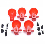 5Pcs Poultry Chicken Automatic Feeder Drinker Coop Bird Water Drinking Cups