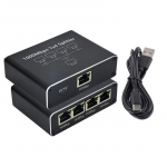 1000 Mbps 1 sisse 4 v&auml;ljund Etherneti adapter 1 kuni 3/4 RJ45 LAN Interneti-jaotur Cat 6 RJ45 gigabitine l&uuml;liti arvuti s&uuml;learvuti teleri boksi ruuteri jaoks 1 to 4 Splitter