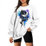 Naiste mood pikkade varrukatega Rugby Leaf printiga kapuutsiga dressipluus L beež