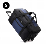 Ratastega kohver SL suure suurusega pagasi kott Oxfordi riidest k&auml;rukott Registreeritud kohver Unisex liikuv reisikott Kokkupandav pagasikott small sinine