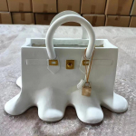 Boho Suured Vaiklilled Kott Vaas Kiire Toa Dekoor &Otilde;ppimine Kontor S&ouml;&ouml;gilaua Vaas Kott Elutoa Kott Vaas Luksuslik Skulptuur valge