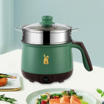 Multi Functional Electric Pot Portable Skillet for Cooking Soup Fry Stainless steel Non stick liner