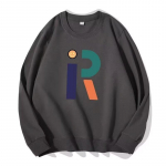 Tr&uuml;kitud s&uuml;gistalvine kampsun meeste kevad ja s&uuml;gis 2024 Korea uus &uuml;mmargune kaelus, vaba topp &scaron;ikk Hongkongi stiilis trendikas M must