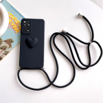 Note11s Crossbody Lanyard Love Heart &uuml;mbris Xiaomi Redmi Note 11 12 Pro jaoks 4g 5g 10 9 8 7 10s 9s 11pro 10pro juhtme silikoonkate Redmi Note 11 4g