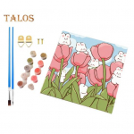 V&auml;rvi numbrite j&auml;rgi komplekt t&auml;iskasvanutele lastele raamimata lilled akr&uuml;&uuml;lv&auml;rv l&otilde;uendil DIY digitaalne &otilde;limaalikomplekt kodu seina kaunistamiseks C