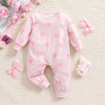 1-9 kuu vanune beebit&uuml;druk, armas lipsus&otilde;lmega t&auml;isprindiga romper, vabaaja pikkade varrukatega kombinesoon 1-3M