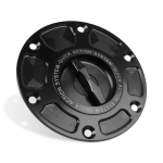 SPEED TRIPLE Street Triple 675 Daytona T595 675/R Tiger 800 800XC TT600 v&otilde;tmeta kiirvabastusega paagi k&uuml;tusekorkide gaasikatte korpusele must