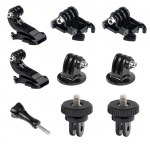 Action-kaamera tarvikute komplekt Kiirkinnitusega pandlaga statiivi kinnitus Gopro Hero jaoks 12 11 10 9 8 7 6 5 4 3 must komplekt