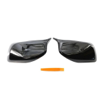 2 tk BMW E60 E61 E63 E64 2004-2007 jaoks L&auml;ikiv must Tiib Peeglikate
